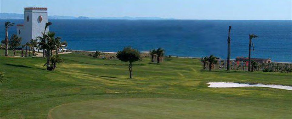 Marina Mojácar golf course on the coastal plain
