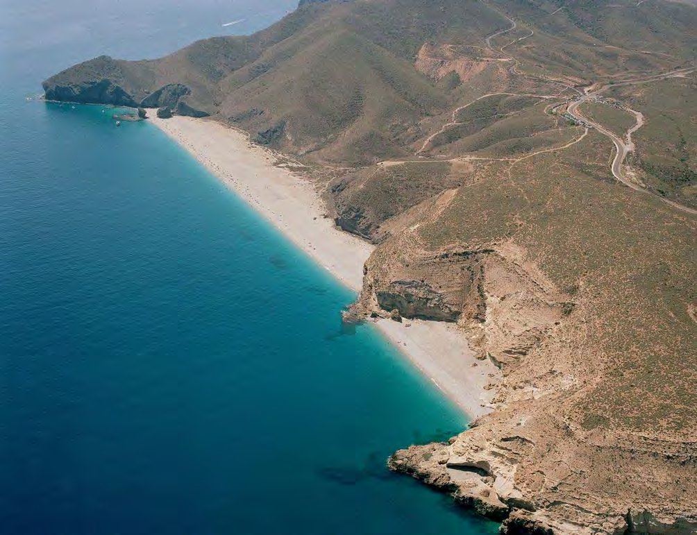 Playa de los Muertos, a remote beach in the Cabo de Gata-Níjar Natural Park