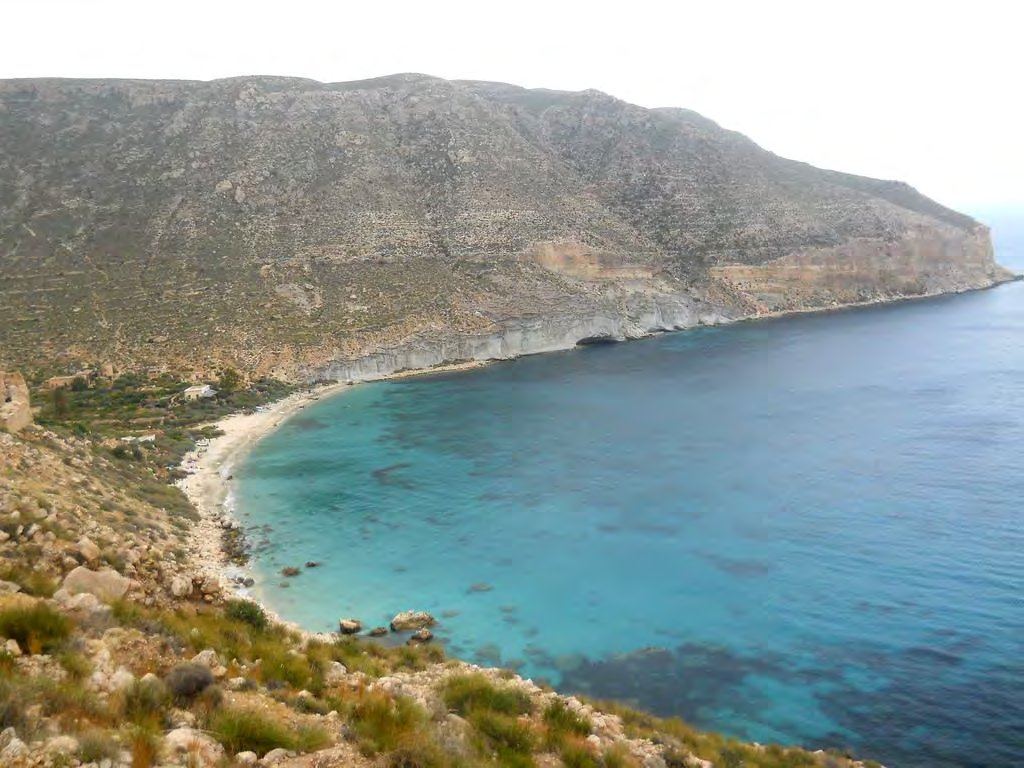 Playa de San Pedro, a secluded cove in the Cabo de Gata-Níjar Natural Park